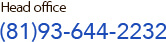 Head office tel:(81)93-644-2232