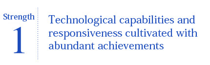 Technological capabilities and responsiveness cultivated with abundant achievements